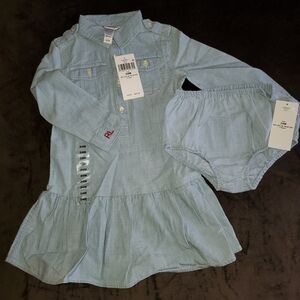 Ralph Lauren Light Blue Denim Shirt Set